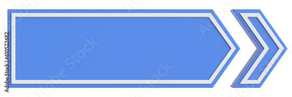 Fototapeta Next button. Continue button. 3D illustration.