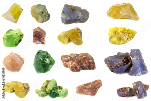 Obraz mineral for accessories industrial isolate on white background