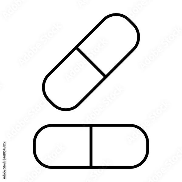 Fototapeta Capsule Icon