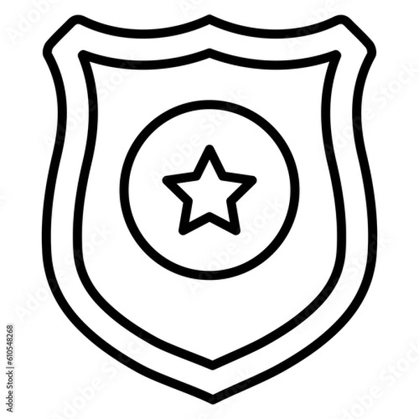 Obraz Police Shield Icon