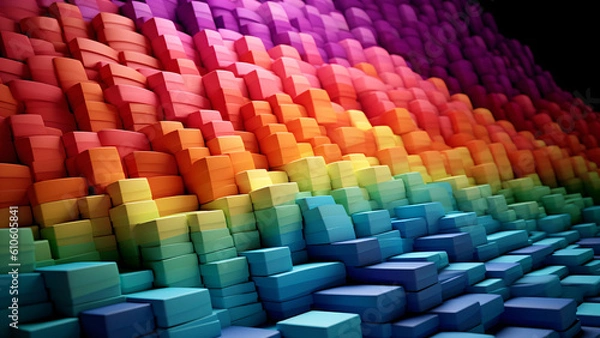 Fototapeta abstract colorful wallpaper, generative ai
