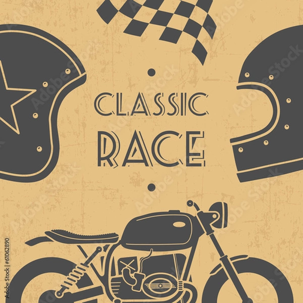 Fototapeta Retro motorcycle