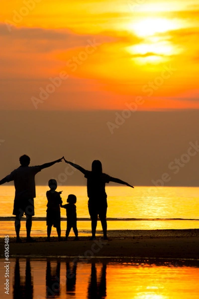 Obraz silhouette life