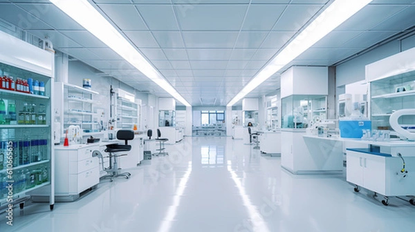 Obraz Clean and modern pharmaceutical lab