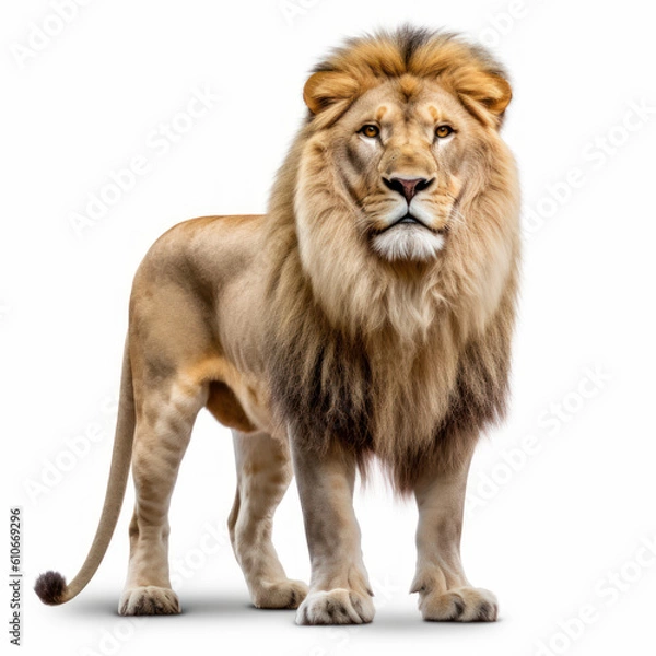 Obraz lion isolated on white background