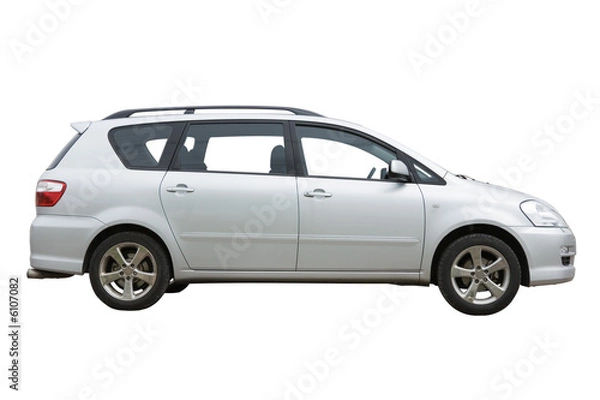 Fototapeta Car isolated on a white background