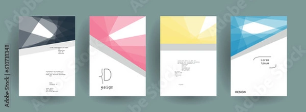 Obraz Abstract gradient vector background for business brochure cover design	