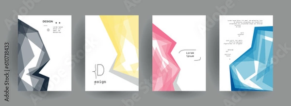 Obraz Abstract gradient vector background for business brochure cover design	