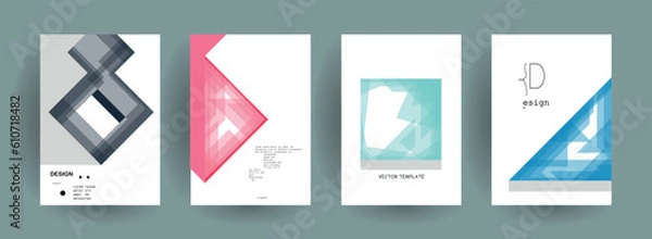 Obraz Abstract gradient vector background for business brochure cover design	