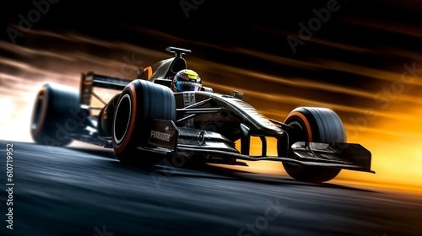 Fototapeta Samochody Formuły 1, generatywne AI, ilustracja