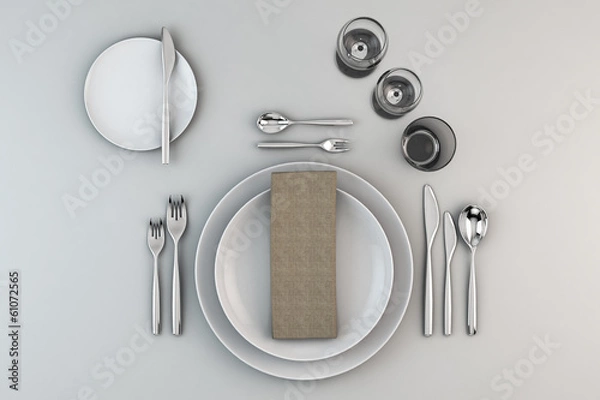 Obraz gedeckter Tisch
