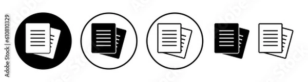 Obraz Document icon vector. Paper icon. File Icon