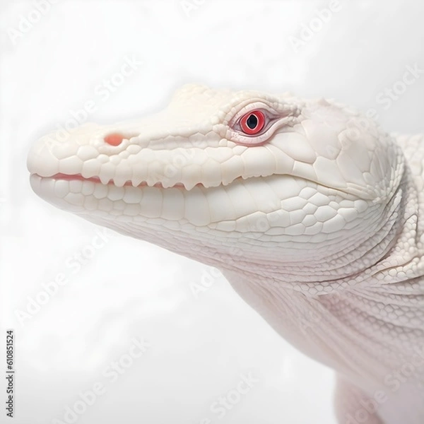 Obraz Albino Alligator Portrait
