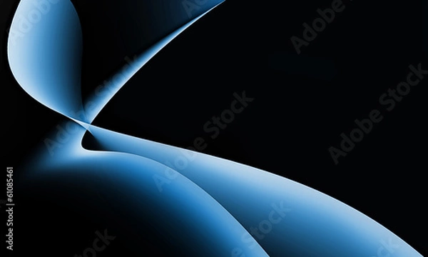 Obraz Niebieskie fale streszczenie