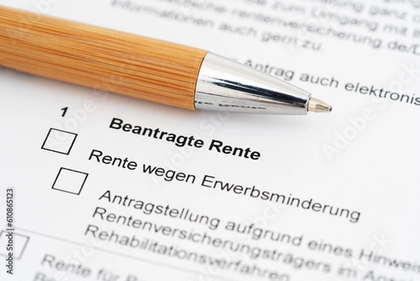 Obraz Rente wegen Erwerbsminderung