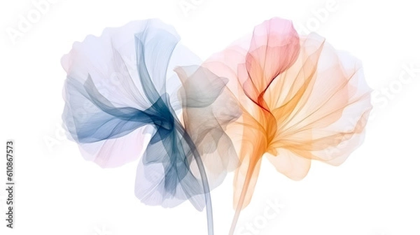 Obraz Abstrakcyjne tło z wizerunkiem kwiatów