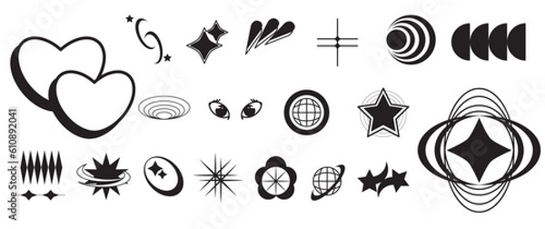 Obraz Brutalism Y2K Shape 2