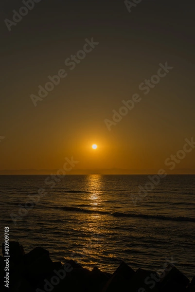 Obraz 海と夕日