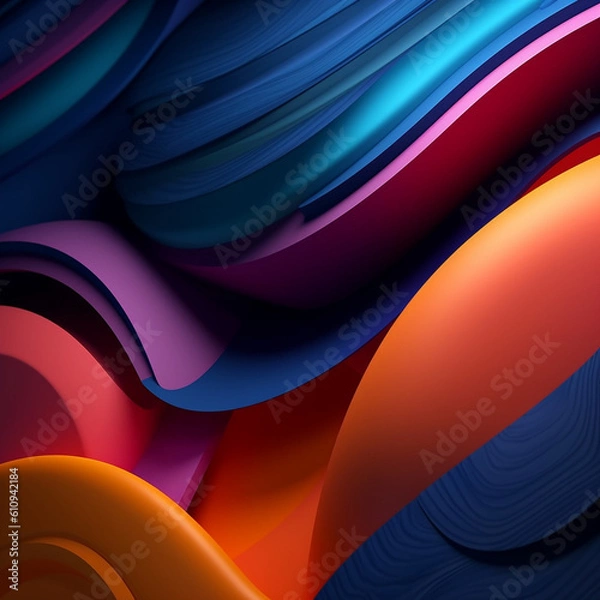 Fototapeta abstract colorful background made by AI