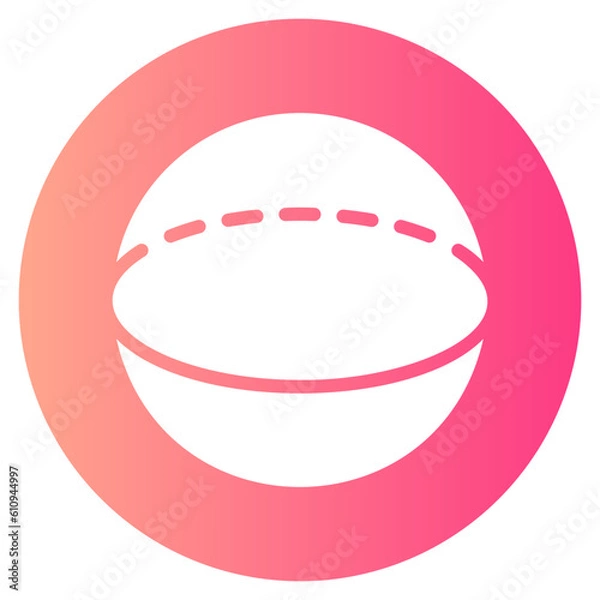 Fototapeta sphere gradient icon