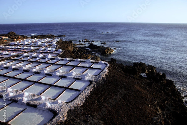 Fototapeta Salinas Fuencaliente, La Palma. Canary Islands, Spain.