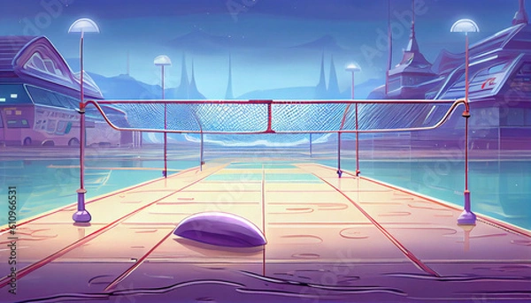 Fototapeta Generative AI 3d render illustration of a dish