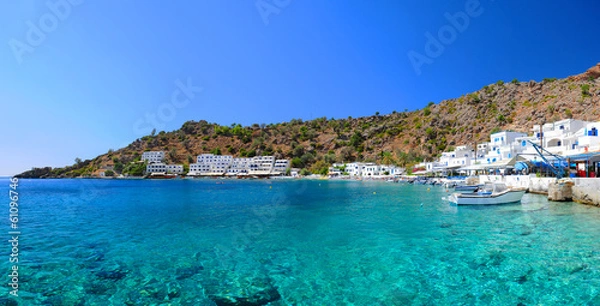 Obraz Grecka wioska Loutro na Krecie