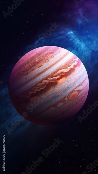 Fototapeta Jupiter in space ai generated