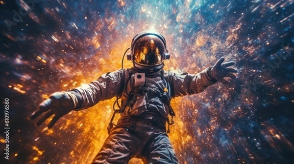Obraz Astronaut exploring the universe