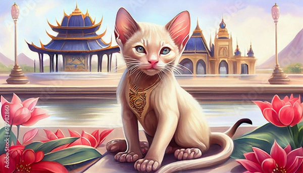 Obraz Generative AI buddha statue