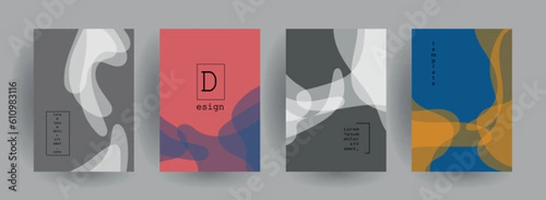 Obraz Abstract gradient vector background for business brochure cover design	