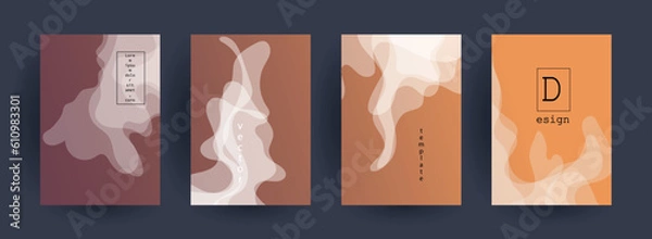 Obraz Abstract gradient vector background for business brochure cover design	