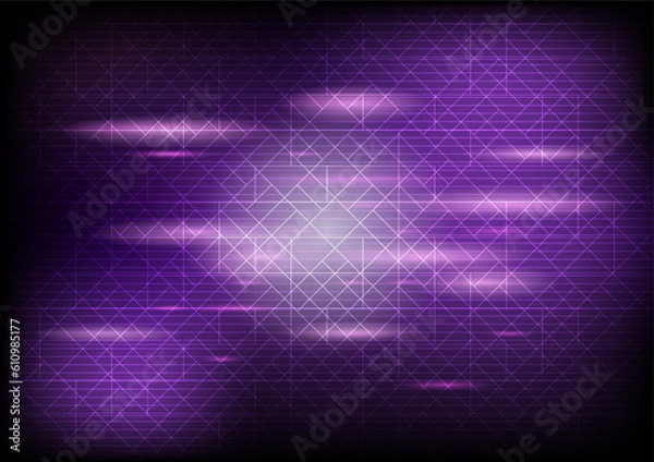 Obraz Purple Digital wall table background for vector graphic design.