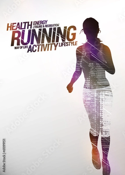 Obraz Running background