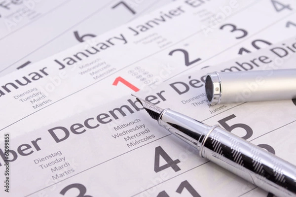 Obraz Füller mit Kalender