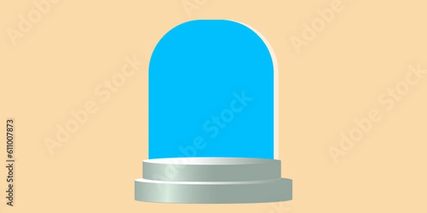 Fototapeta 3d rendering Mock up podium  minimal for product presentation abstract background