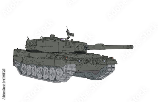 Fototapeta Leopard 2 A 4 Tank