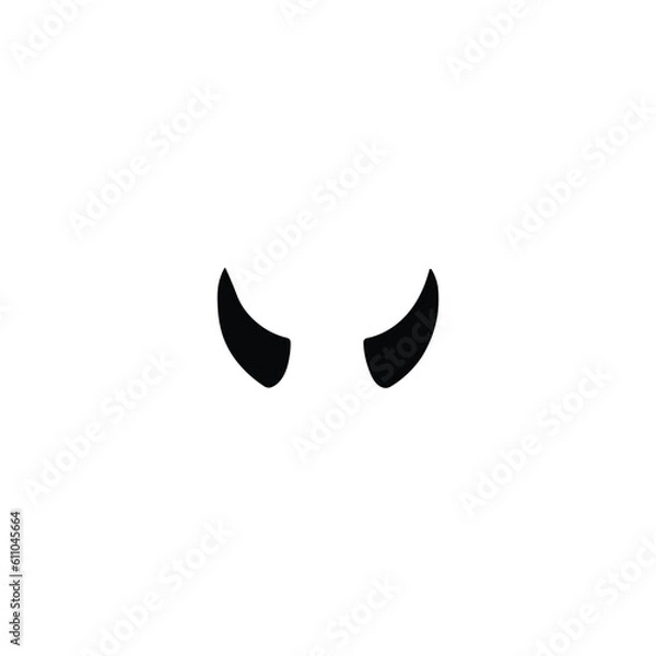 Obraz Devil horn Vector icon design illustration Template
