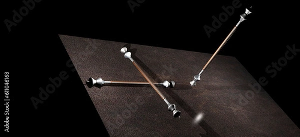 Obraz 3D BASTONES DE DEFENSA.