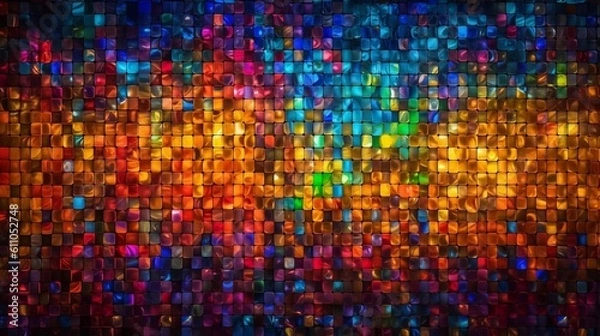 Obraz sparkling colorful background, generative Ai 