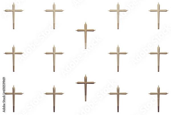 Fototapeta an artistic background featuring crossed blunts arranged in an aesthetically pleasing manner.