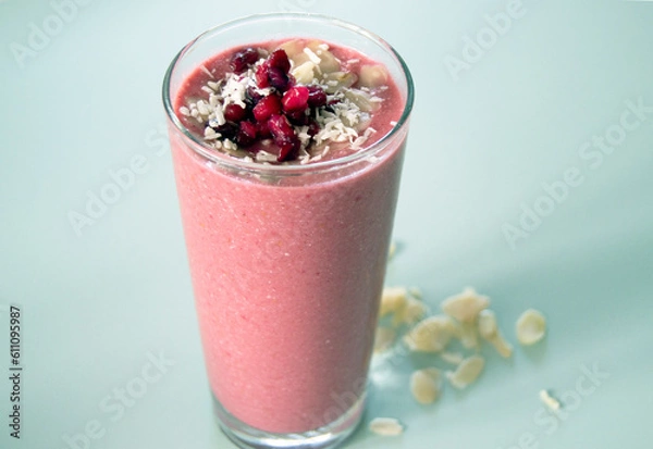 Obraz raspberry smoothie in a glass