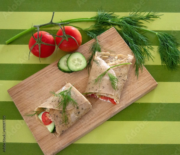 Obraz crepe with vegetables 