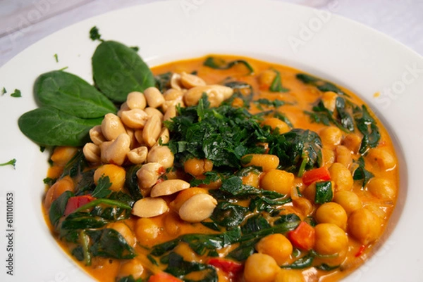 Obraz Chickpeas stew with vegetables