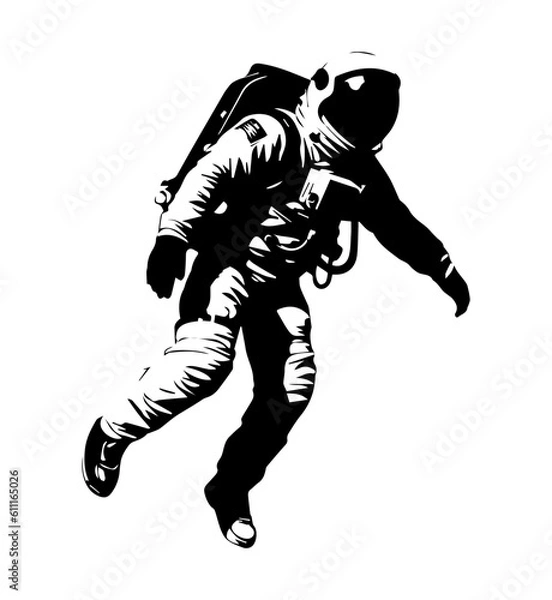 Obraz Astronaut isolated on white	
