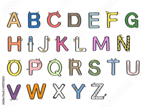 Obraz 動物アルファベット