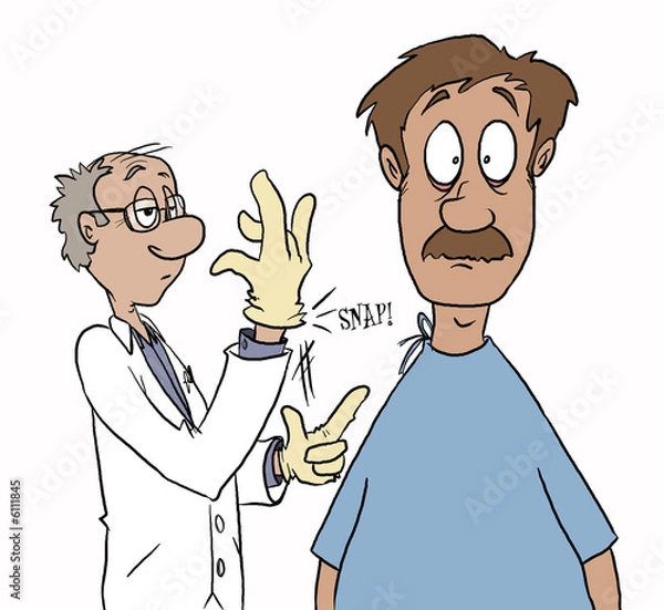 Obraz The dreaded prostate exam.