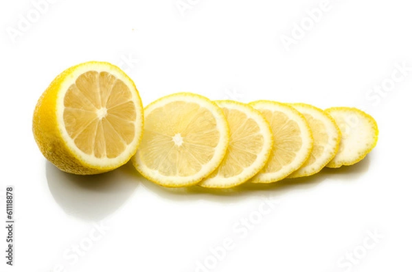 Fototapeta Sliced ​​lemon
