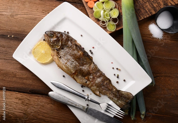 Fototapeta Fresh trout