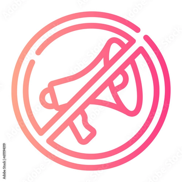 Obraz ads blocker Line Gradient Icon